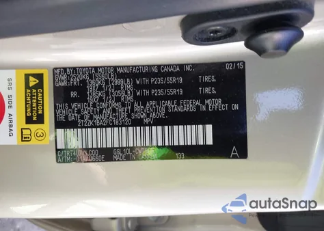 2015 Lexus Rx 350 z USA, uszkodzony, nr VIN 2T2ZK1BA2FC183120